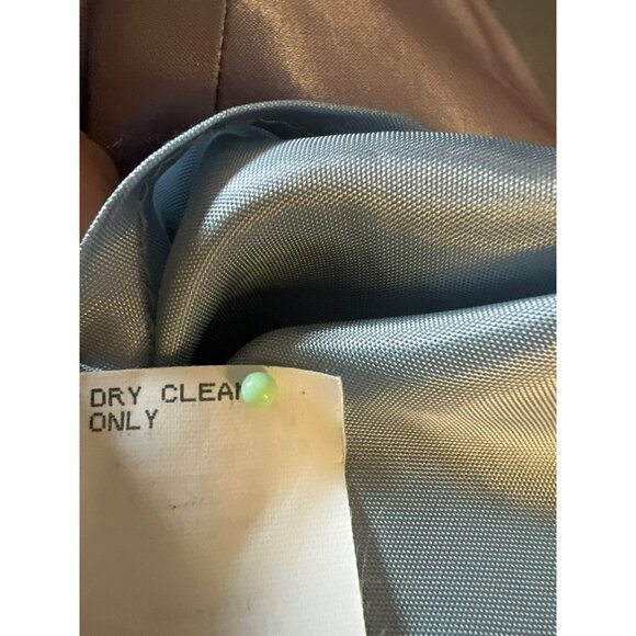 Vintage Cache Elegant Sleeveless Satin Gown With Cowl Neck Gathered Back Homecom - Picture 9 of 9